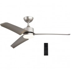 Ανεμιστήρας Οροφής LED CCT 2600lm 25W Με 3 Πτερύγια Remote Control Ασημί